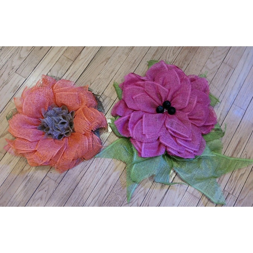 2 DIY Handmade Mesh Wreaths For Door Deco Mesh All Seasons You‎ Finish